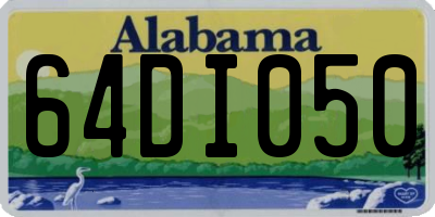 AL license plate 64DI050