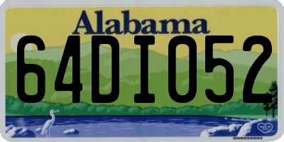 AL license plate 64DI052