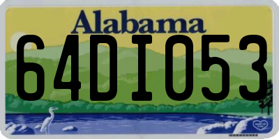 AL license plate 64DI053