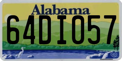 AL license plate 64DI057