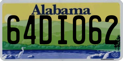 AL license plate 64DI062