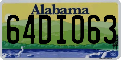 AL license plate 64DI063