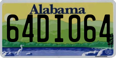 AL license plate 64DI064