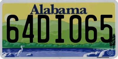 AL license plate 64DI065