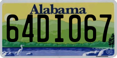 AL license plate 64DI067