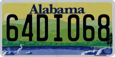AL license plate 64DI068