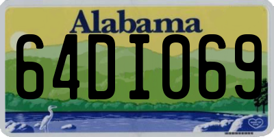 AL license plate 64DI069