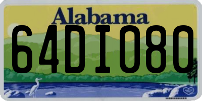 AL license plate 64DI080