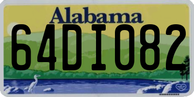 AL license plate 64DI082