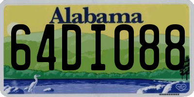AL license plate 64DI088