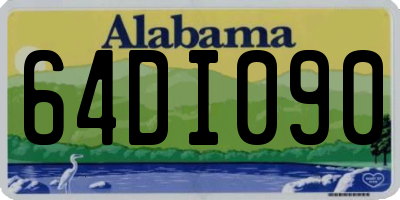 AL license plate 64DI090