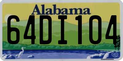 AL license plate 64DI104