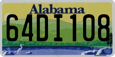 AL license plate 64DI108