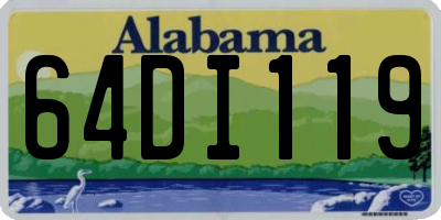 AL license plate 64DI119