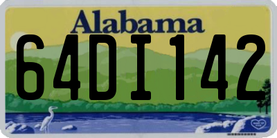 AL license plate 64DI142