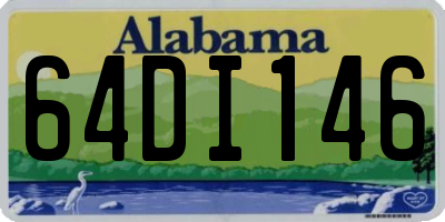 AL license plate 64DI146