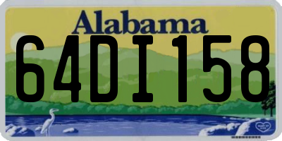 AL license plate 64DI158