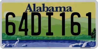 AL license plate 64DI161