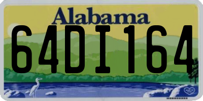 AL license plate 64DI164