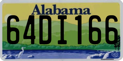 AL license plate 64DI166