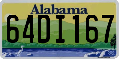 AL license plate 64DI167