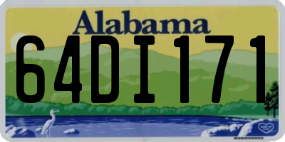 AL license plate 64DI171