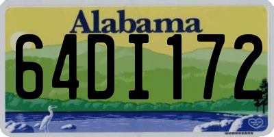 AL license plate 64DI172