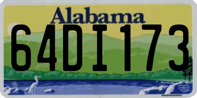 AL license plate 64DI173