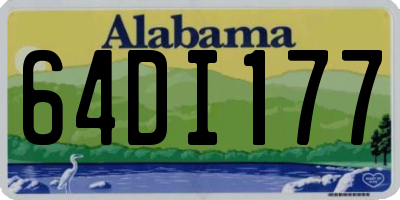 AL license plate 64DI177