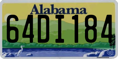 AL license plate 64DI184