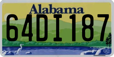 AL license plate 64DI187