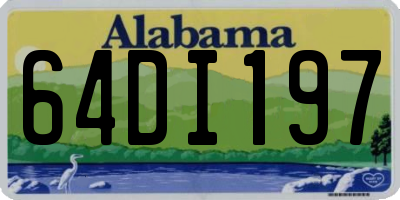 AL license plate 64DI197
