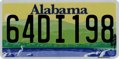 AL license plate 64DI198