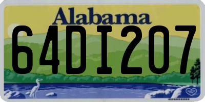 AL license plate 64DI207