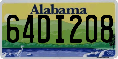 AL license plate 64DI208