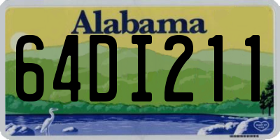 AL license plate 64DI211