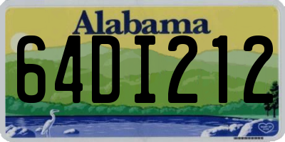 AL license plate 64DI212