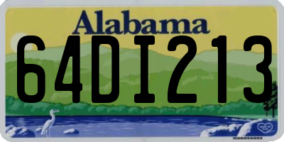 AL license plate 64DI213