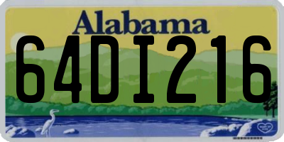 AL license plate 64DI216