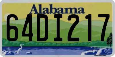 AL license plate 64DI217