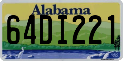 AL license plate 64DI221