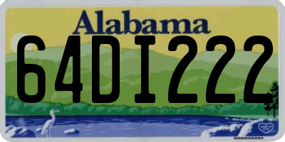 AL license plate 64DI222