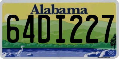 AL license plate 64DI227
