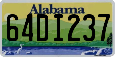 AL license plate 64DI237
