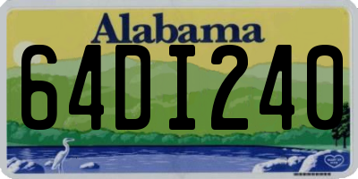 AL license plate 64DI240