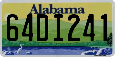 AL license plate 64DI241