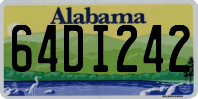 AL license plate 64DI242