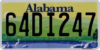 AL license plate 64DI247