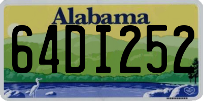 AL license plate 64DI252