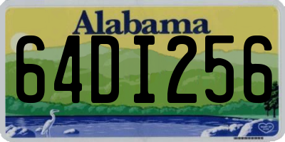 AL license plate 64DI256